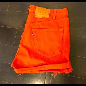 Burnt Orange Levi’s Denim Short